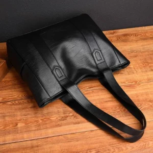 Saco De Couro PU Mulher Grande Capacidade Ombro Crossbody Hand Tote Vintage